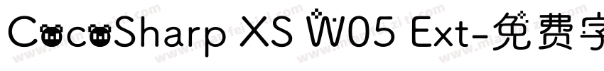 CocoSharp XS W05 Ext字体转换